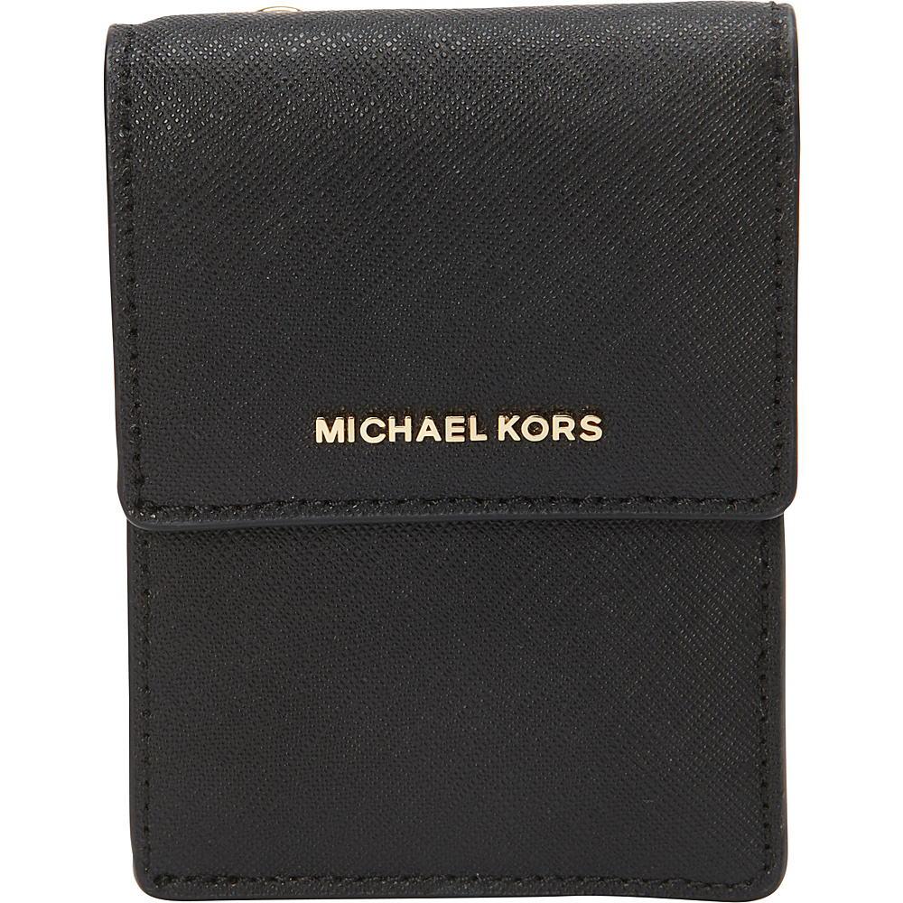 MICHAEL Michael Kors Jet Set Travel Lanyard Card Case Black MICHAEL Michael Kors Ladies Key Card Coins Cases