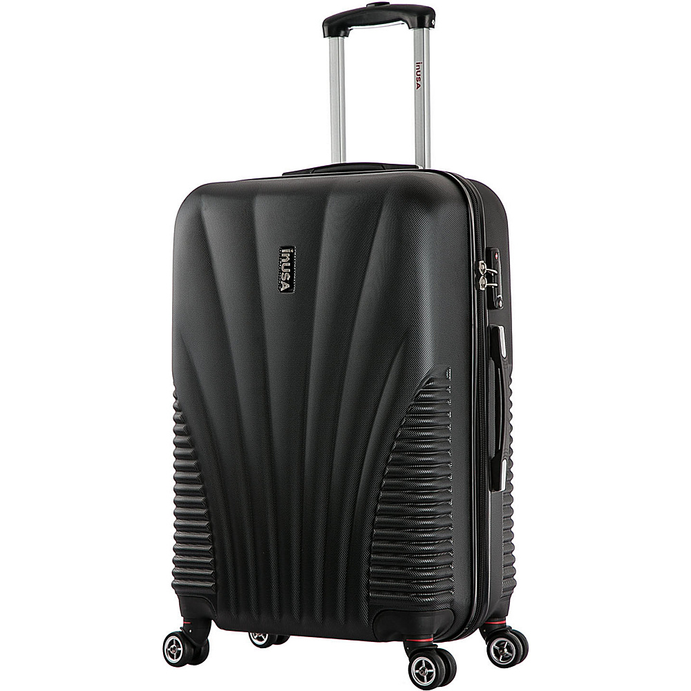 inUSA Chicago Collection 25 Lightweight Hardside Spinner Suitcase Black inUSA Hardside Checked