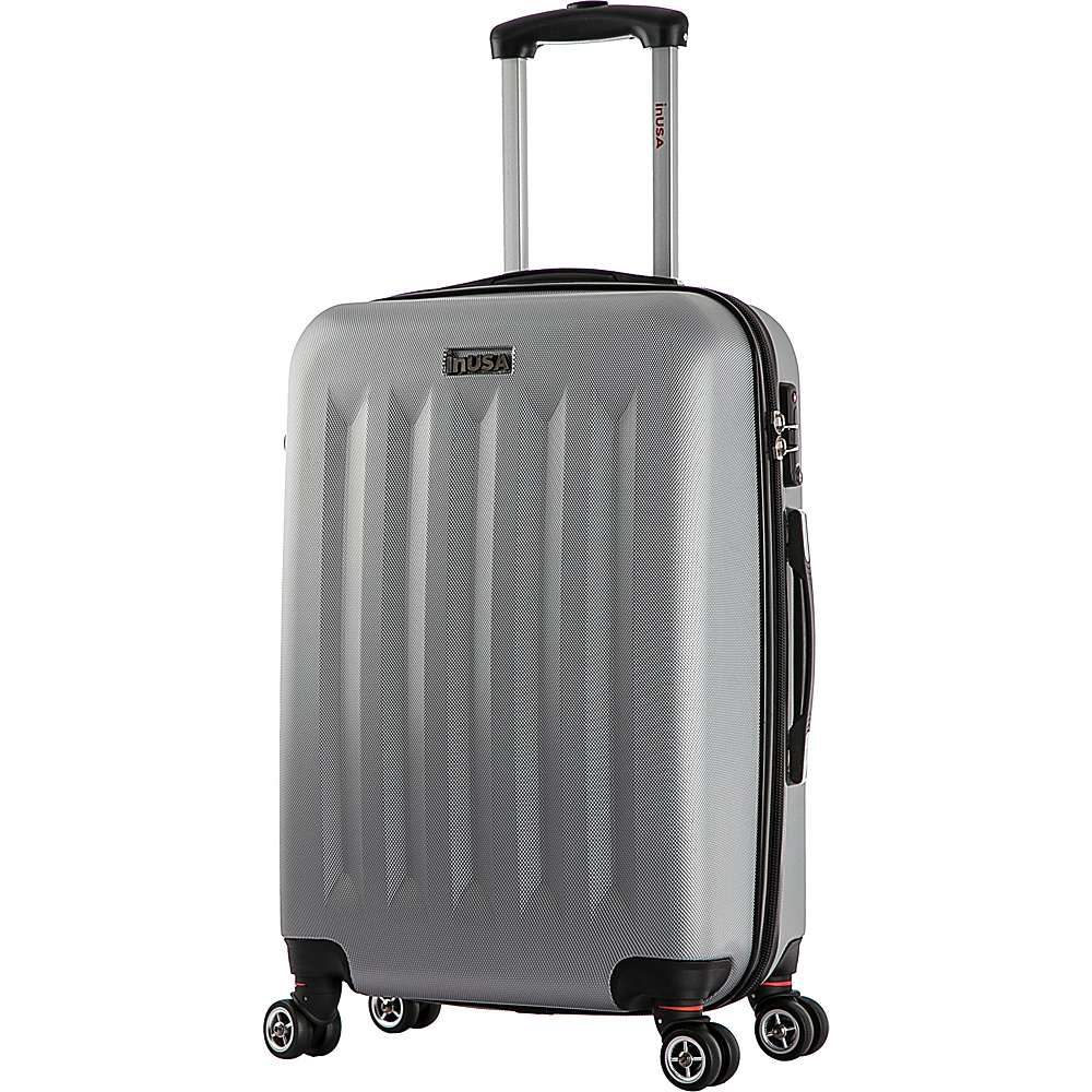 inUSA Philadelphia Collection 23 Carry on Lightweight Hardside Spinner Suitcase Grey inUSA Hardside Carry On