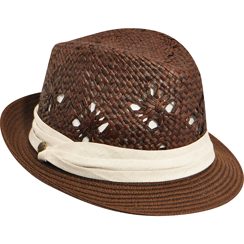 Karen Kane Hats Fedora With Pug Band Hat Cocoa Karen Kane Hats Hats Gloves Scarves