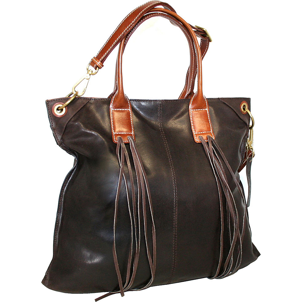 Nino Bossi Mary s Mail Tote Brown Nino Bossi Leather Handbags