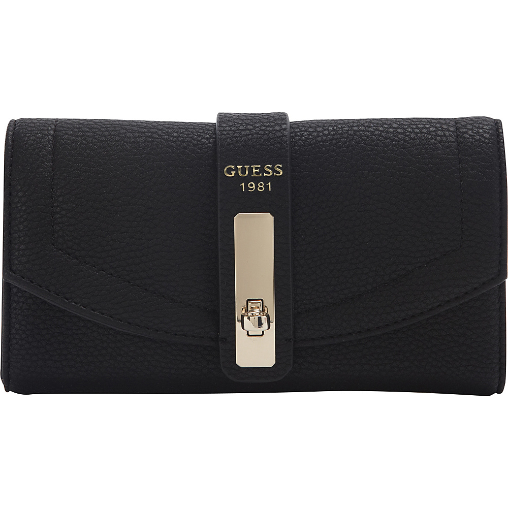 GUESS Kingsley Slim Clutch Black GUESS Ladies Small Wallets