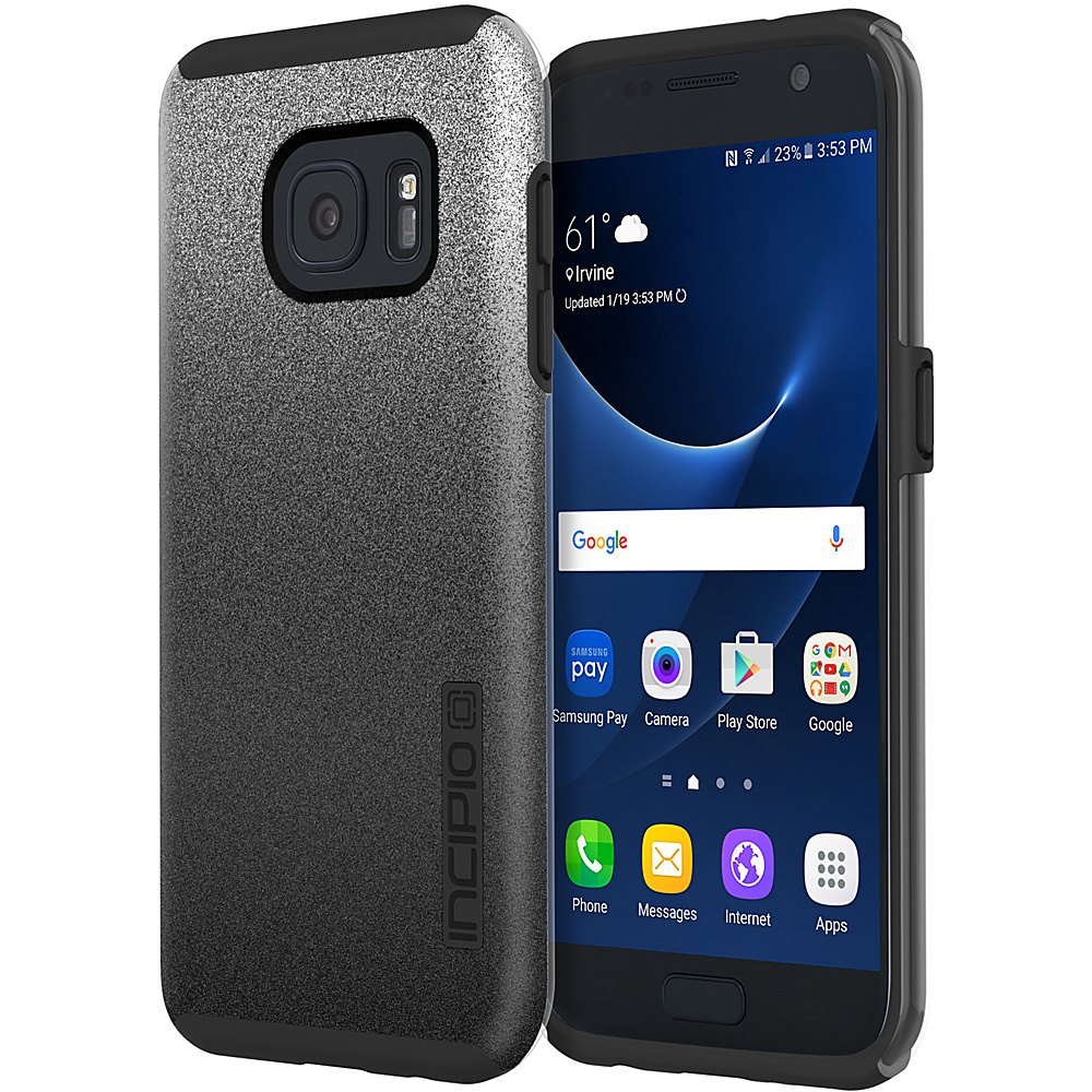 Incipio Design Series DualPro Glitter for Samsung Galaxy S7 Black Incipio Personal Electronic Cases
