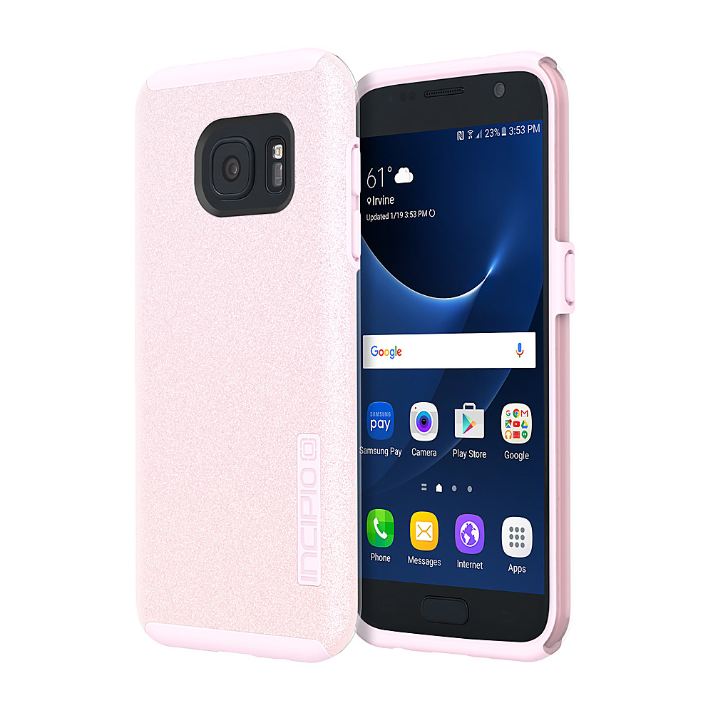 Incipio Design Series DualPro Glitter for Samsung Galaxy S7 Pink Incipio Personal Electronic Cases