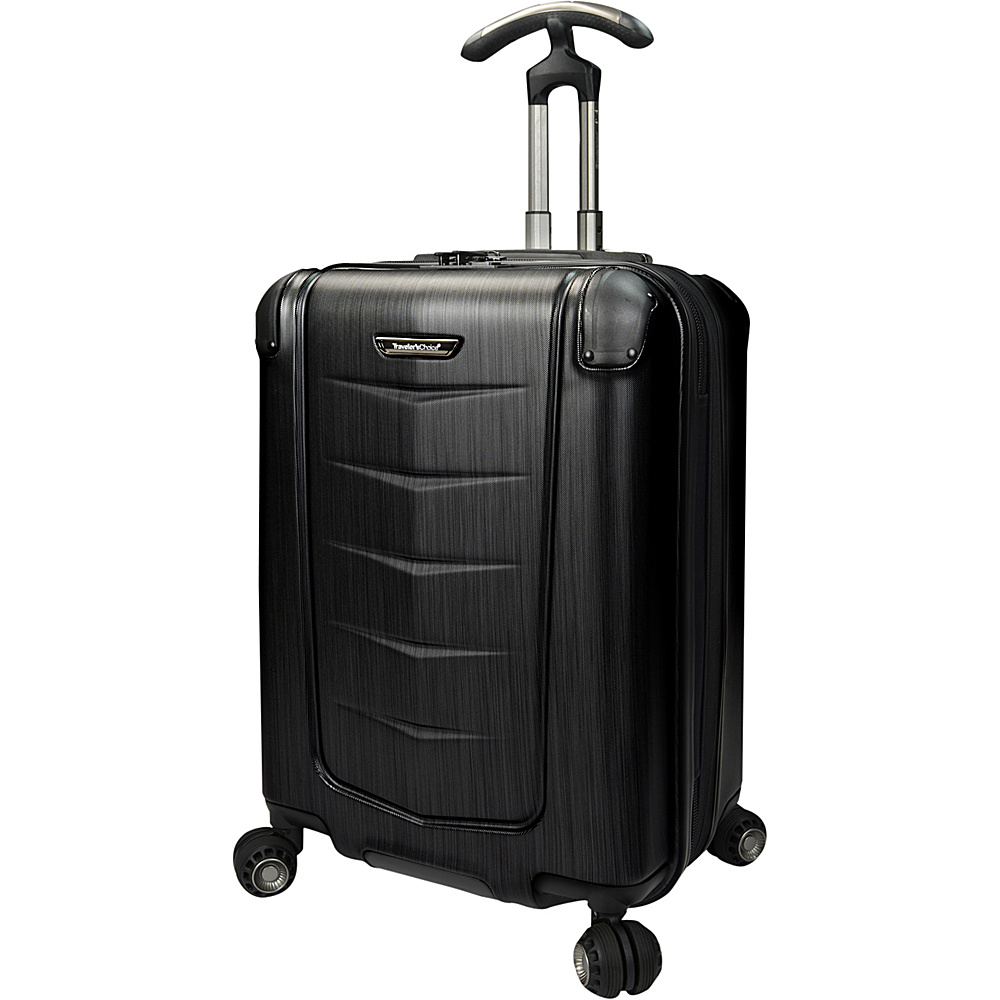 Traveler s Choice Silverwood 21 Polycarbonate Hardside Spinner Brushed Metal Traveler s Choice Softside Checked