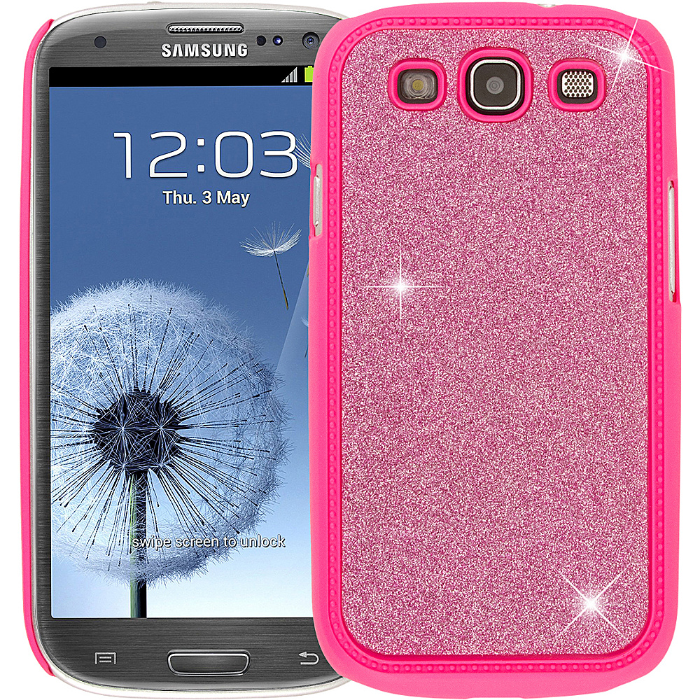 EMPIRE GLITZ Glitter Glam Case for Samsung Galaxy S3 Hot Pink EMPIRE Personal Electronic Cases