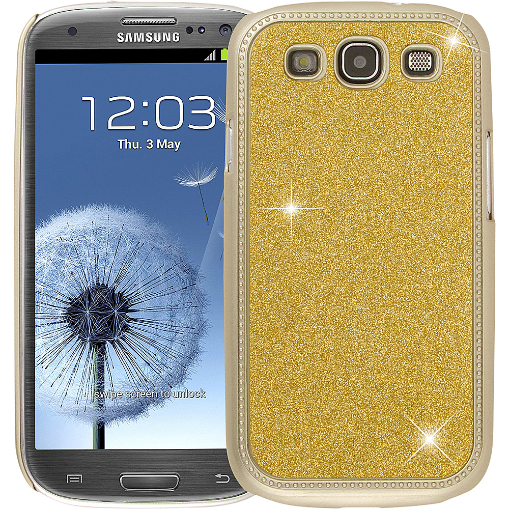 EMPIRE GLITZ Glitter Glam Case for Samsung Galaxy S3 Gold EMPIRE Electronic Cases