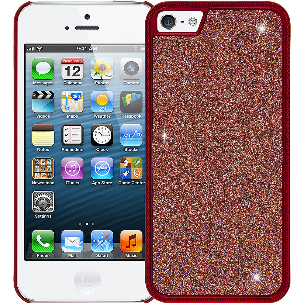 EMPIRE GLITZ Glitter Glam Case for Apple iPhone 5 5S Red EMPIRE Electronic Cases