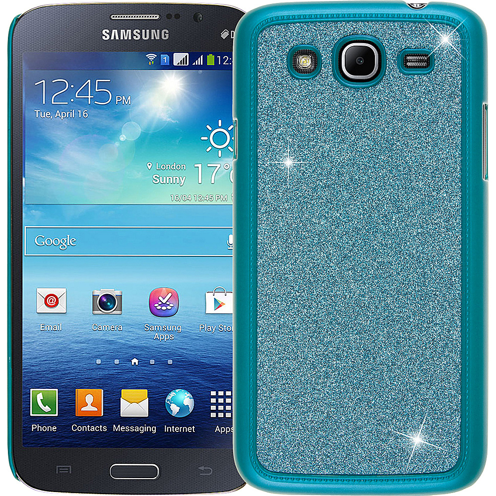 EMPIRE GLITZ Glitter Glam Case for Samsung Galaxy Mega 5.8 Teal EMPIRE Electronic Cases
