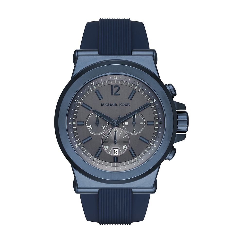 Michael Kors Watches Dylan Silicone Chronograph Watch Blue Michael Kors Watches Watches