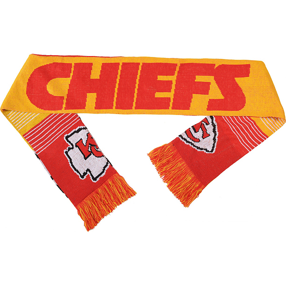 Forever Collectibles NFL Reversible Split Logo Scarf Red Kansas City Chiefs Forever Collectibles Scarves