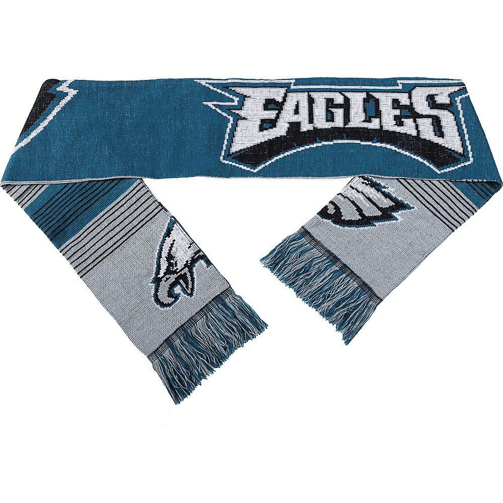 Forever Collectibles NFL Reversible Split Logo Scarf Green Philadelphia Eagles Forever Collectibles Hats Gloves Scarves
