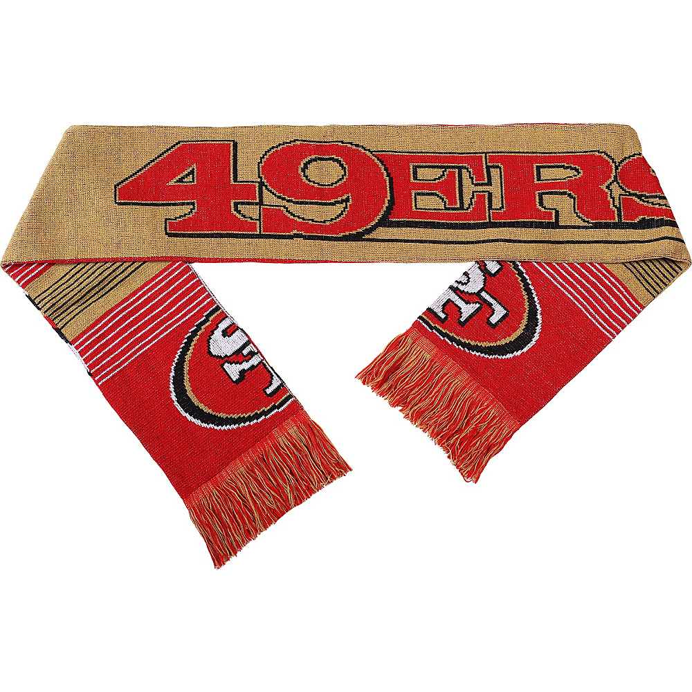Forever Collectibles NFL Reversible Split Logo Scarf Red San Francisco 49ers Forever Collectibles Scarves