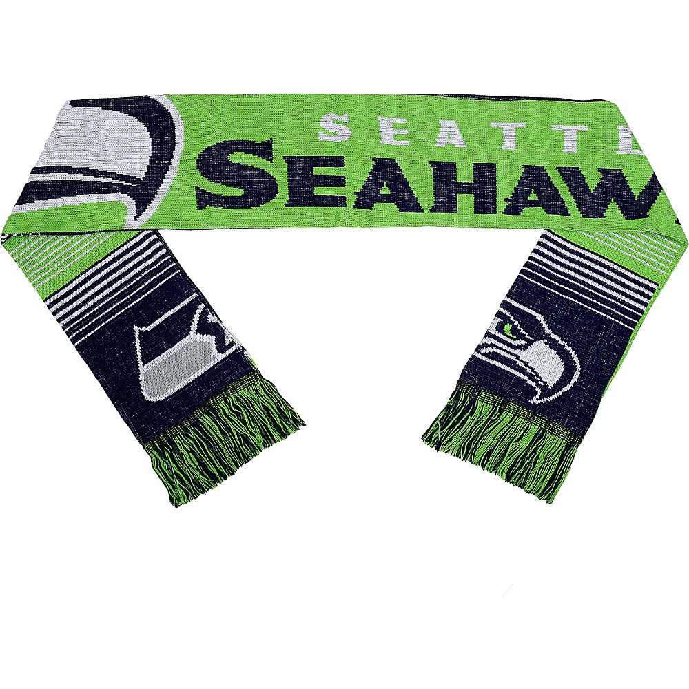 Forever Collectibles NFL Reversible Split Logo Scarf Green Seattle Seahawks Forever Collectibles Scarves
