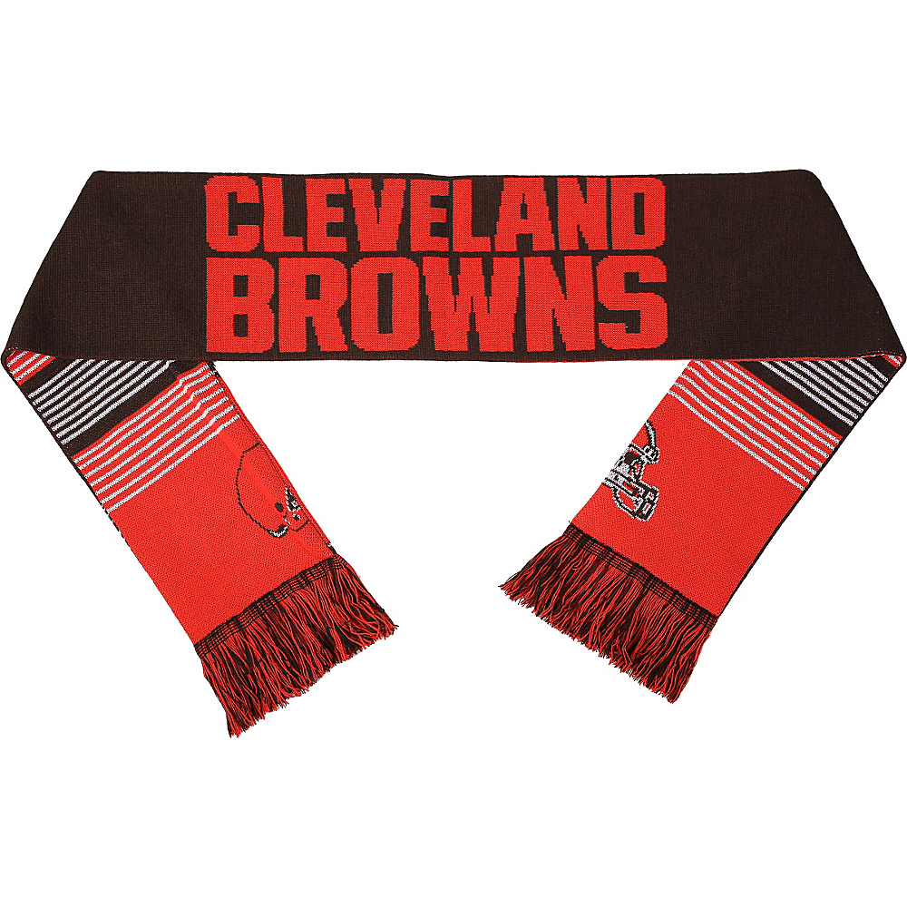 Forever Collectibles NFL Reversible Split Logo Scarf Orange Cleveland Browns Forever Collectibles Scarves
