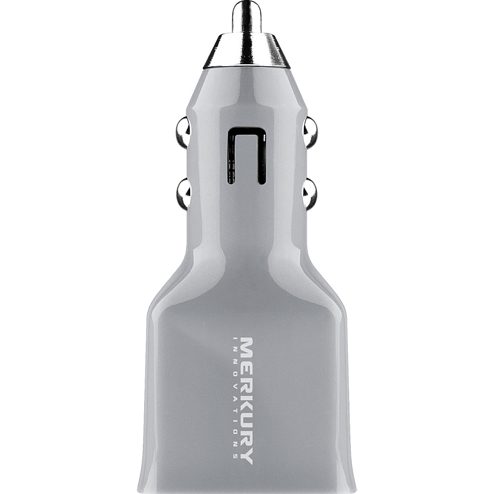 Merkury Innovations Tri Charge 3.4 Amp Car Charger with 3 USB Ports Gray Merkury Innovations Electronics