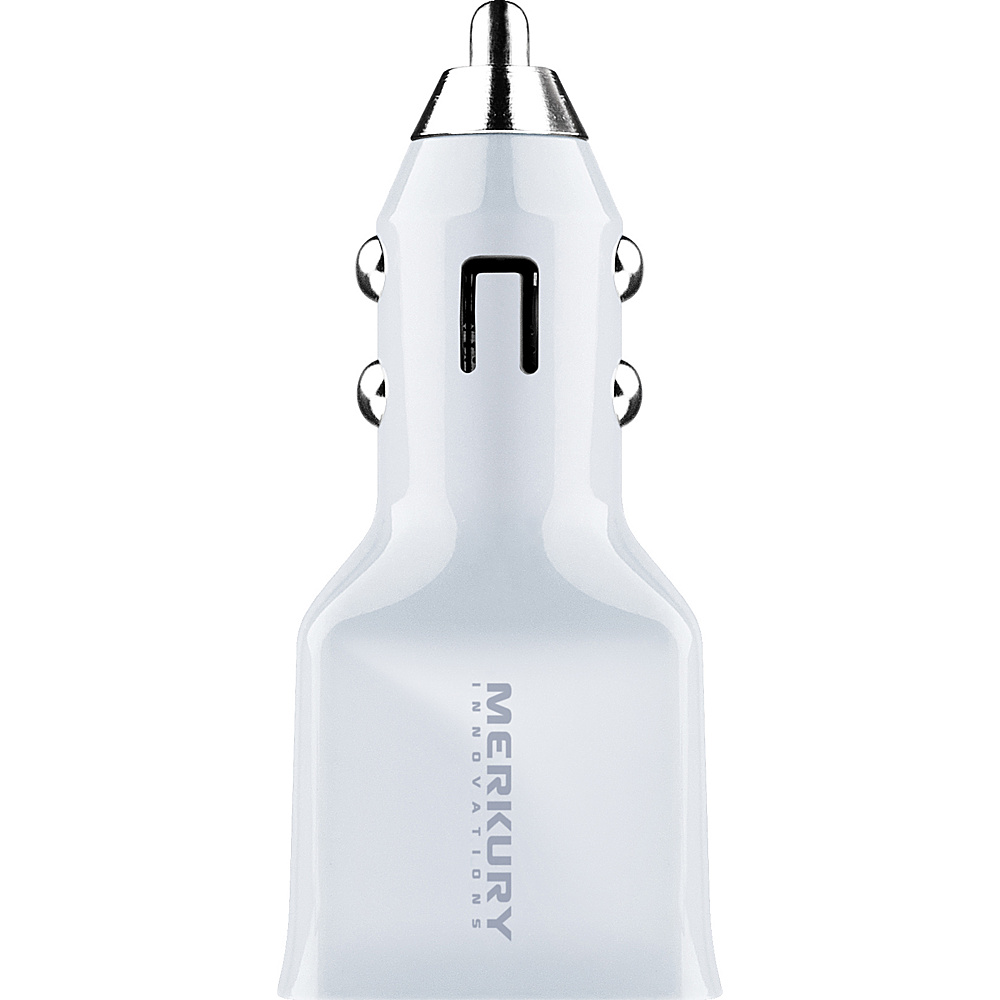 Merkury Innovations Tri Charge 3.4 Amp Car Charger with 3 USB Ports White Merkury Innovations Electronics