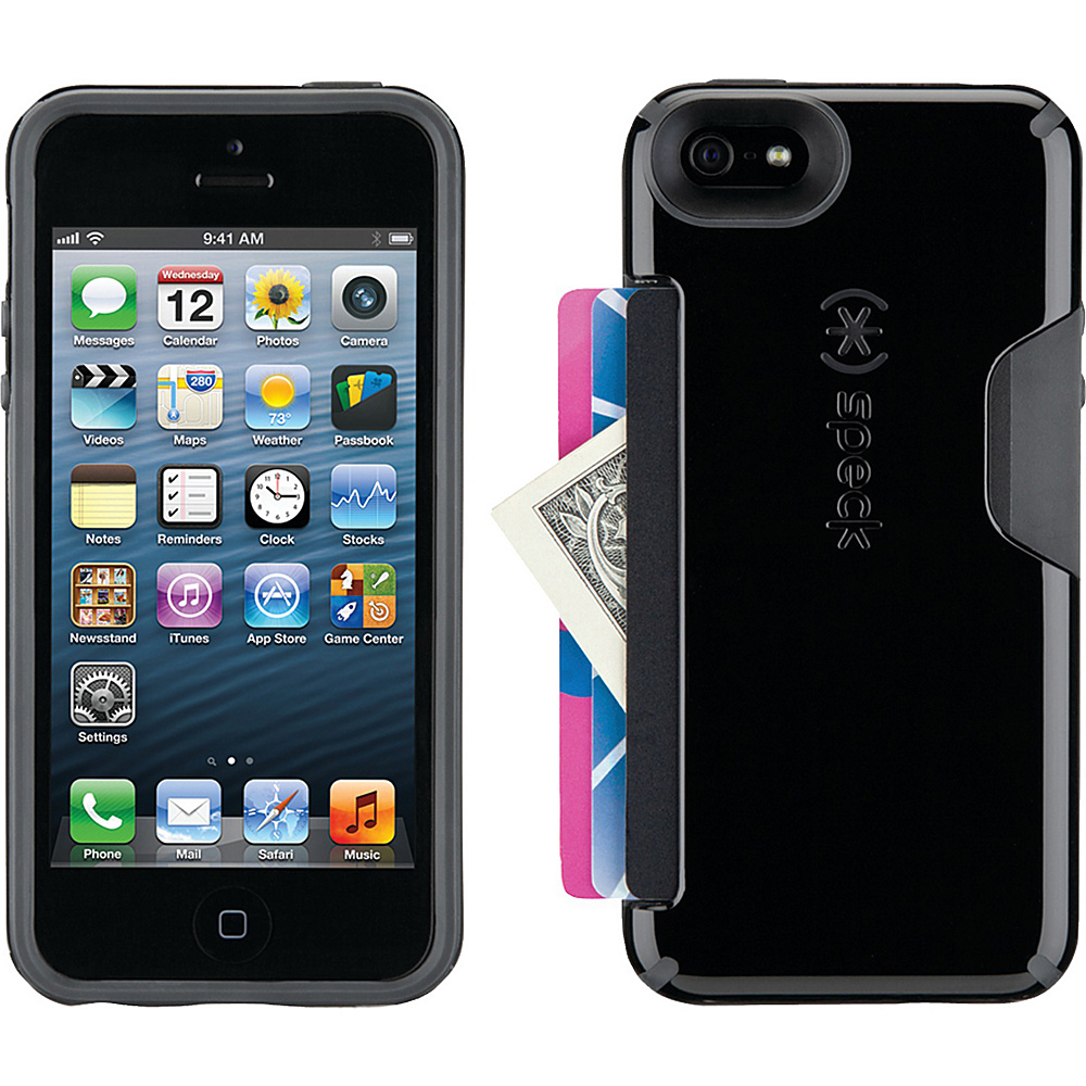 Speck IPhone 5 5s Candyshell Card Case Black Slate Gray Speck Electronic Cases