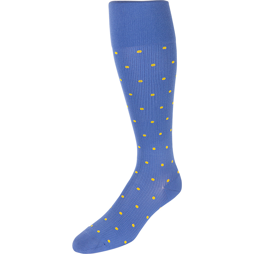 Rejuva Spot Compression Socks Blue Gold â Small Rejuva Legwear Socks