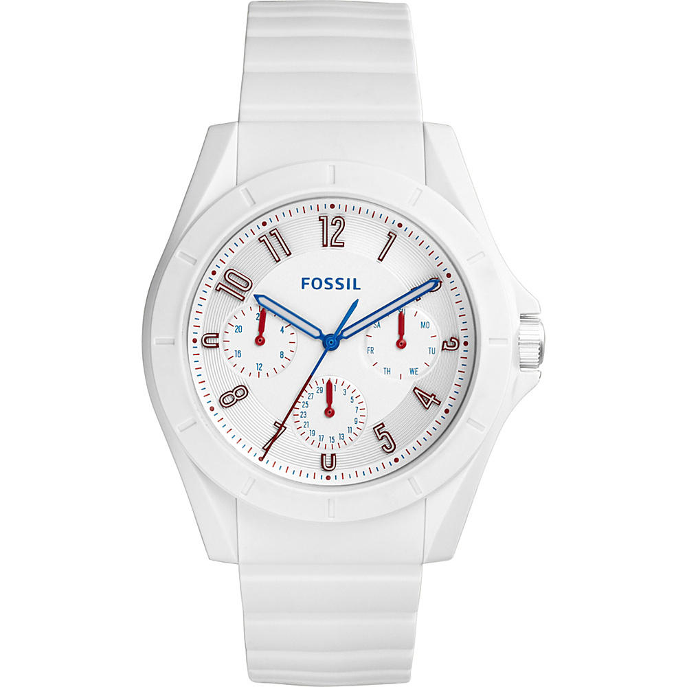 Fossil Poptastic Sport Multifunction Silicone Strap White Fossil Watches