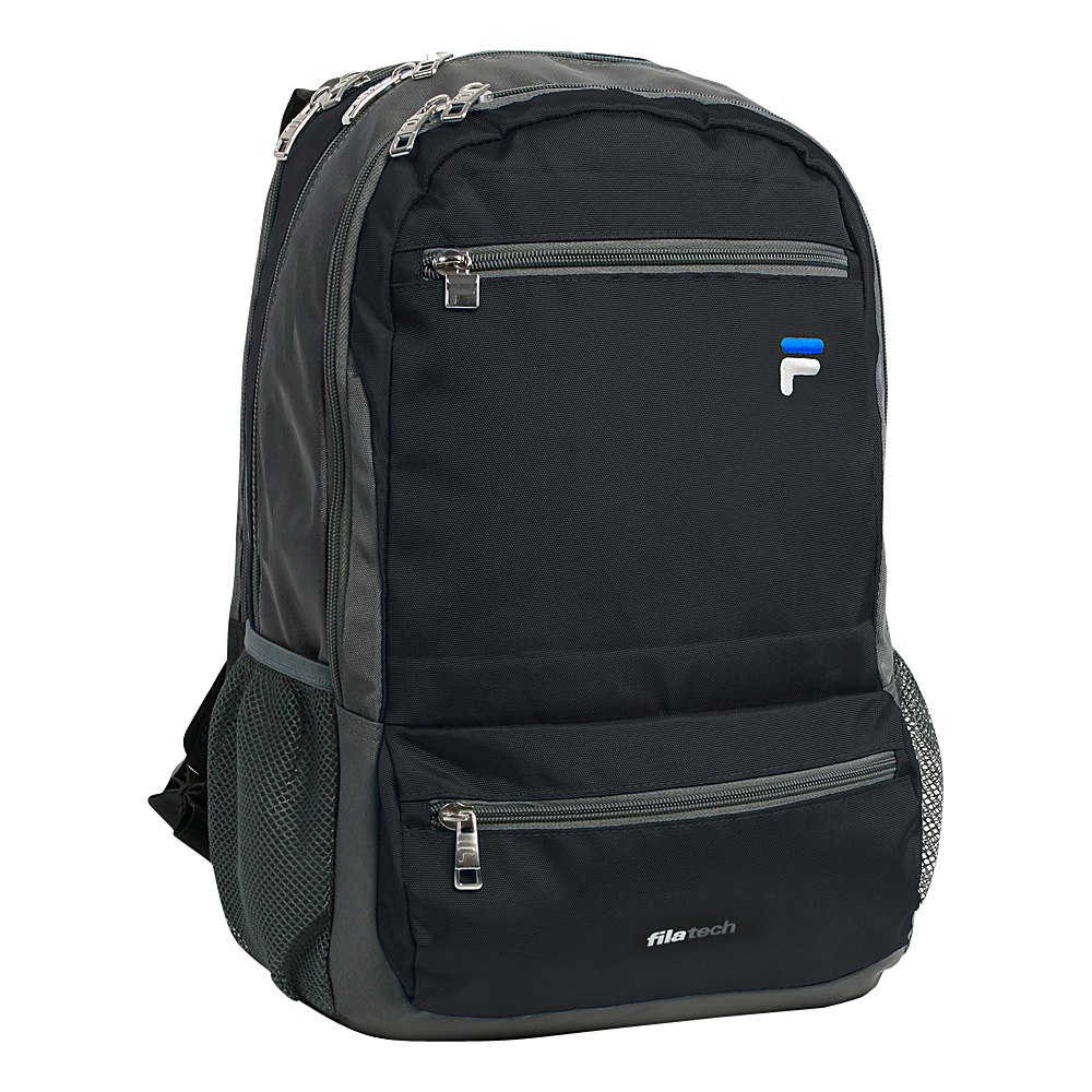 Fila Cypher Tablet and Laptop Backpack 5 Pockets Black Fila Everyday Backpacks