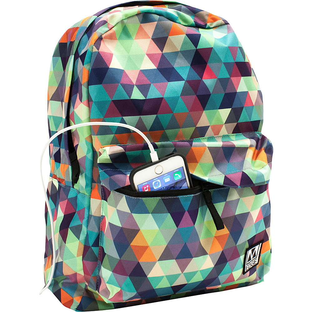 M Edge Graffiti Pack with Battery Multi Triangle M Edge Everyday Backpacks