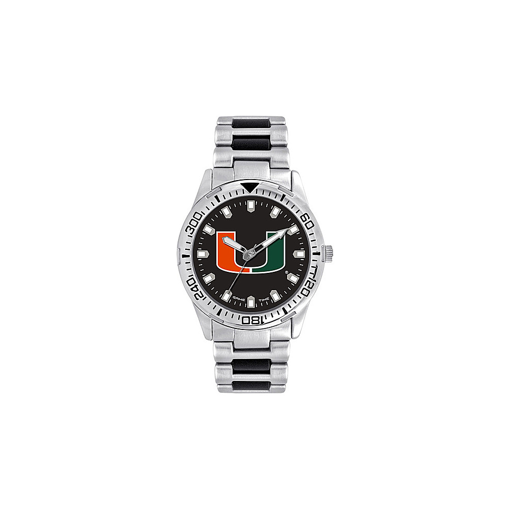 Game Time Mens Heavy Hitter College Watch University of Miami Game Time Watches