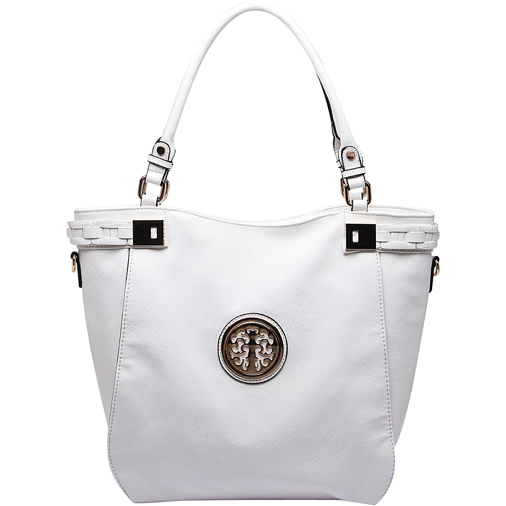 MKF Collection Bradwell Designer Shoulder Bag White MKF Collection Manmade Handbags