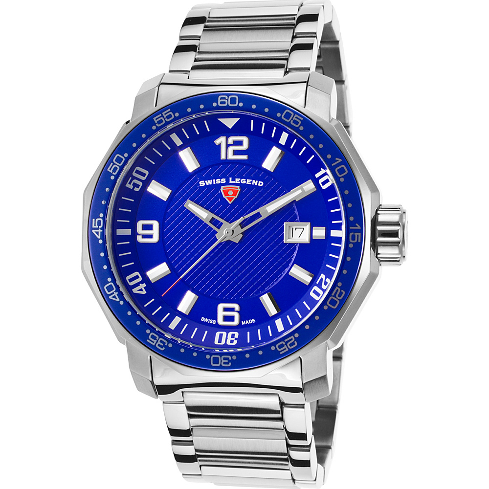 Swiss Legend Watches Geneve Stainless Steel Watch Silver Tone Swiss Legend Watches Watches