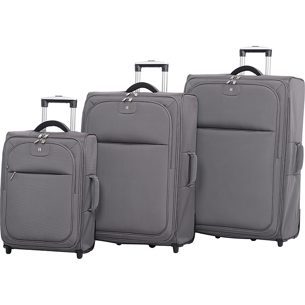 it luggage The Lite Collection 3 Piece Set Dark Gull Grey it luggage Luggage Sets