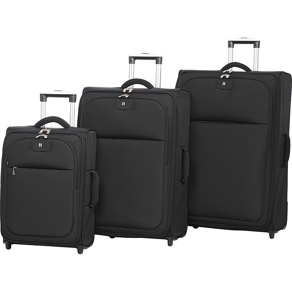 it luggage The Lite Collection 3 Piece Set Black it luggage Luggage Sets