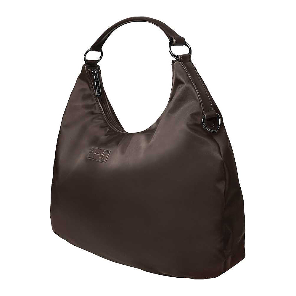 Lipault Paris Hobo Bag M Chocolate Lipault Paris Fabric Handbags