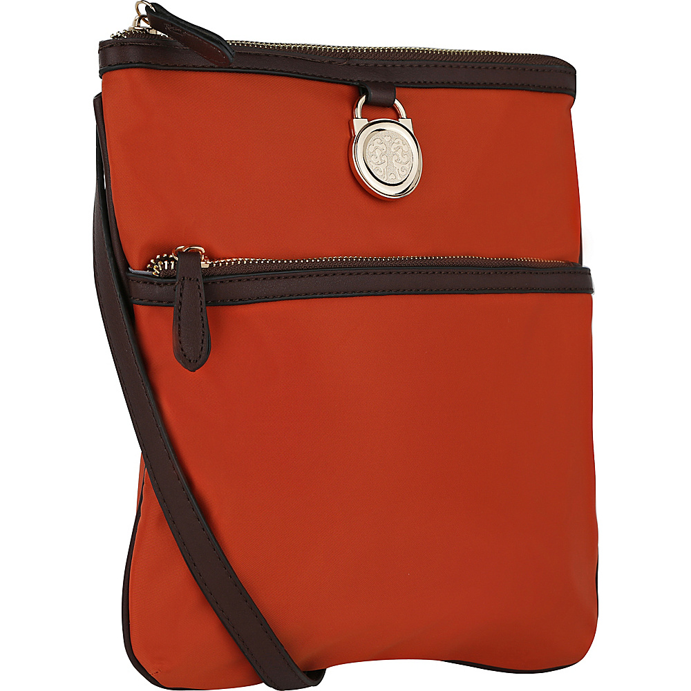 MKF Collection Kempton Crossbody Bag Brown MKF Collection Fabric Handbags