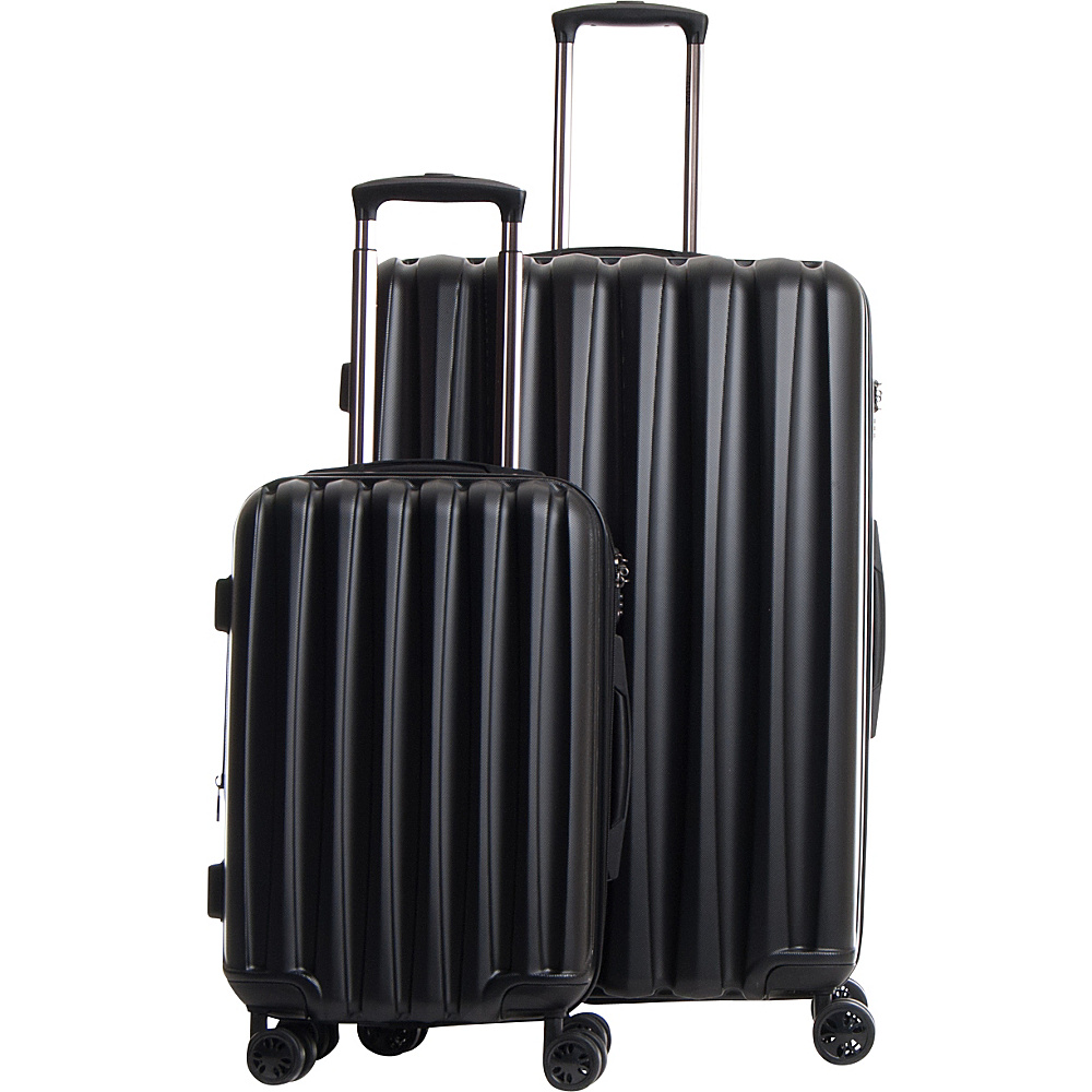 CalPak Verdugo Expandable 2 Piece Luggage Set Black CalPak Luggage Sets