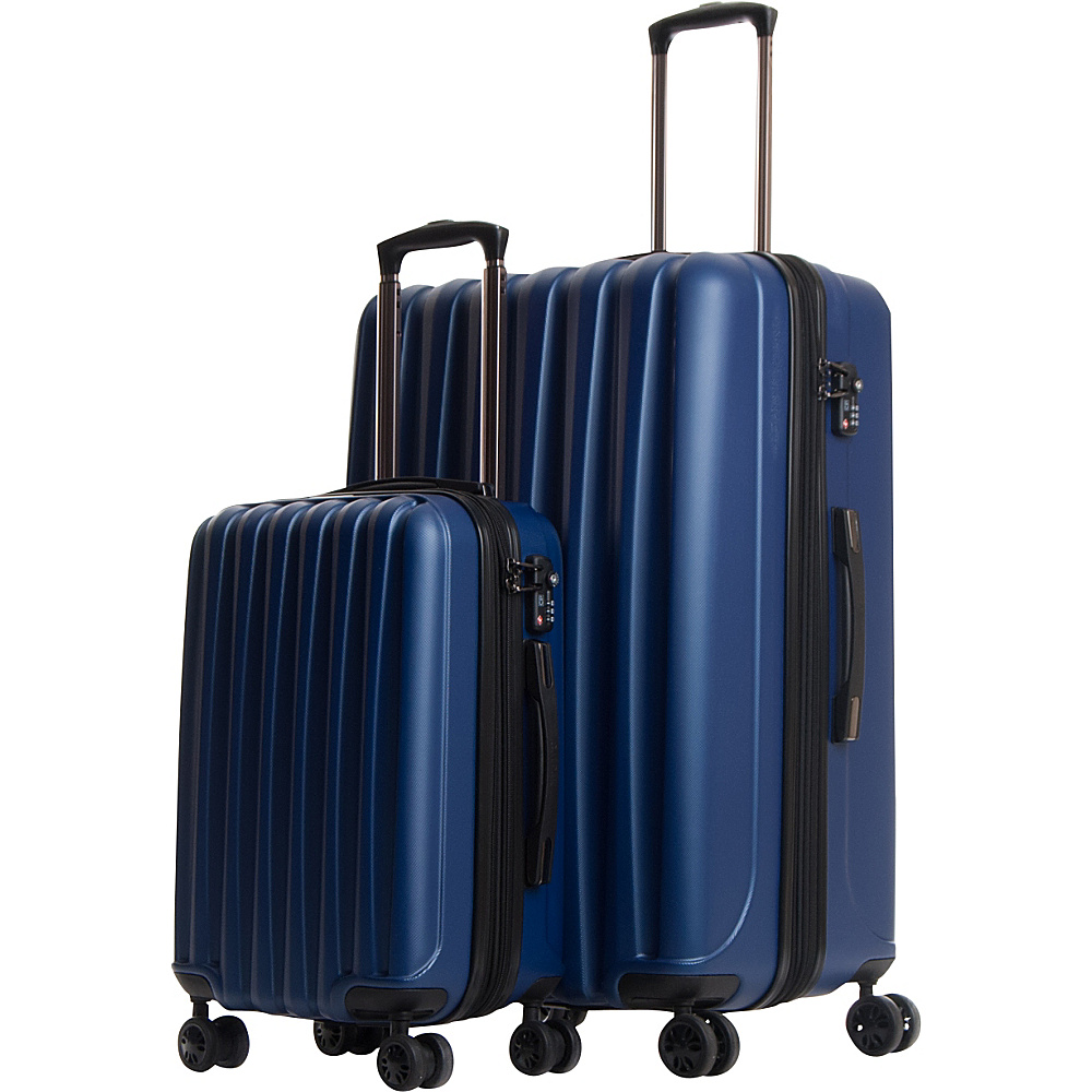 CalPak Verdugo Expandable 2 Piece Luggage Set Navy CalPak Luggage Sets