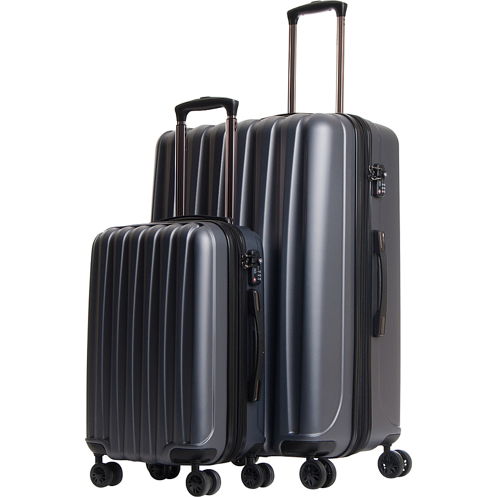 CalPak Verdugo Expandable 2 Piece Luggage Set Charcoal CalPak Luggage Sets