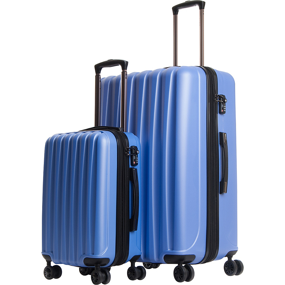 CalPak Verdugo Expandable 2 Piece Luggage Set Blue CalPak Luggage Sets