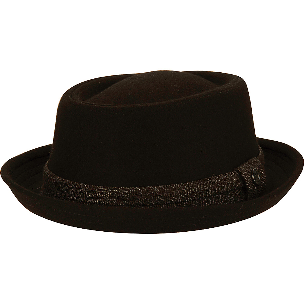 Ben Sherman Wool Porkpie Trilby Hat Black L XL Ben Sherman Hats Gloves Scarves