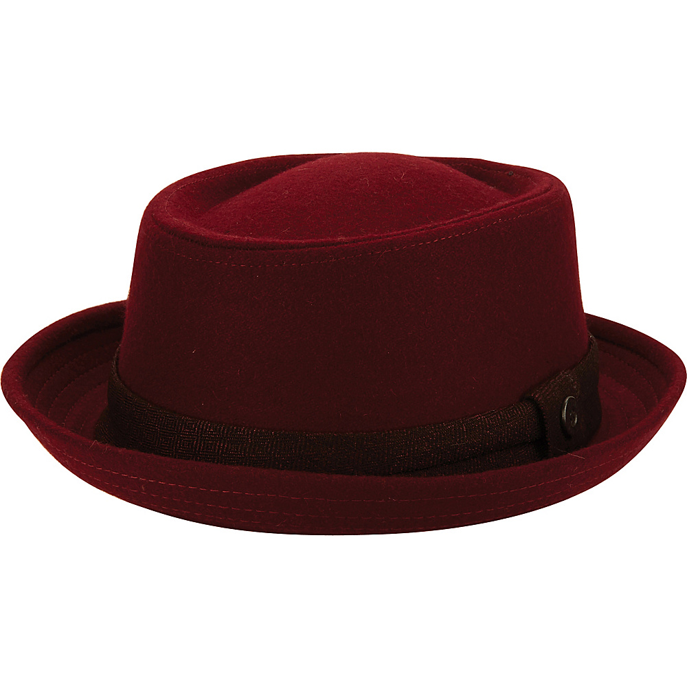 Ben Sherman Wool Porkpie Trilby Hat Dark Port S M Ben Sherman Hats Gloves Scarves