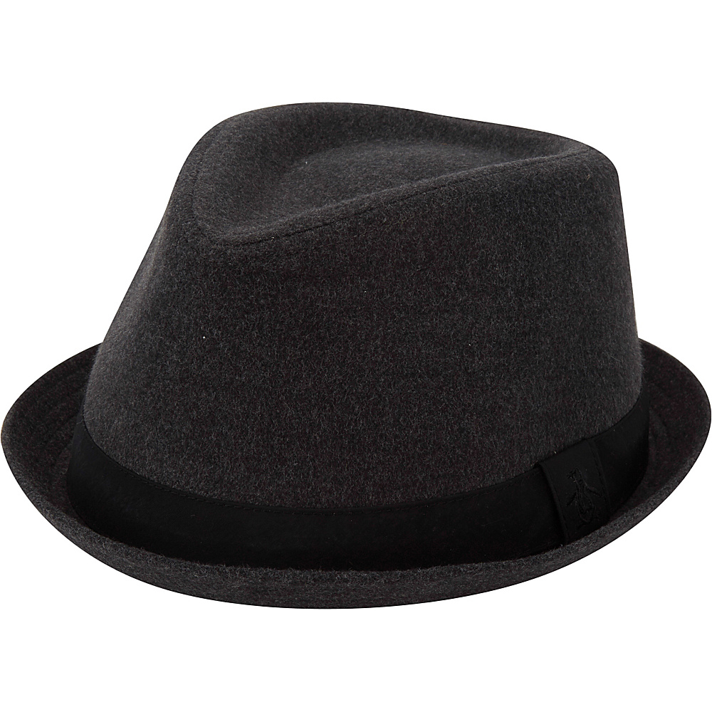 Original Penguin Melton Wool Porkpie Hat Dark Shadow S M Original Penguin Hats Gloves Scarves