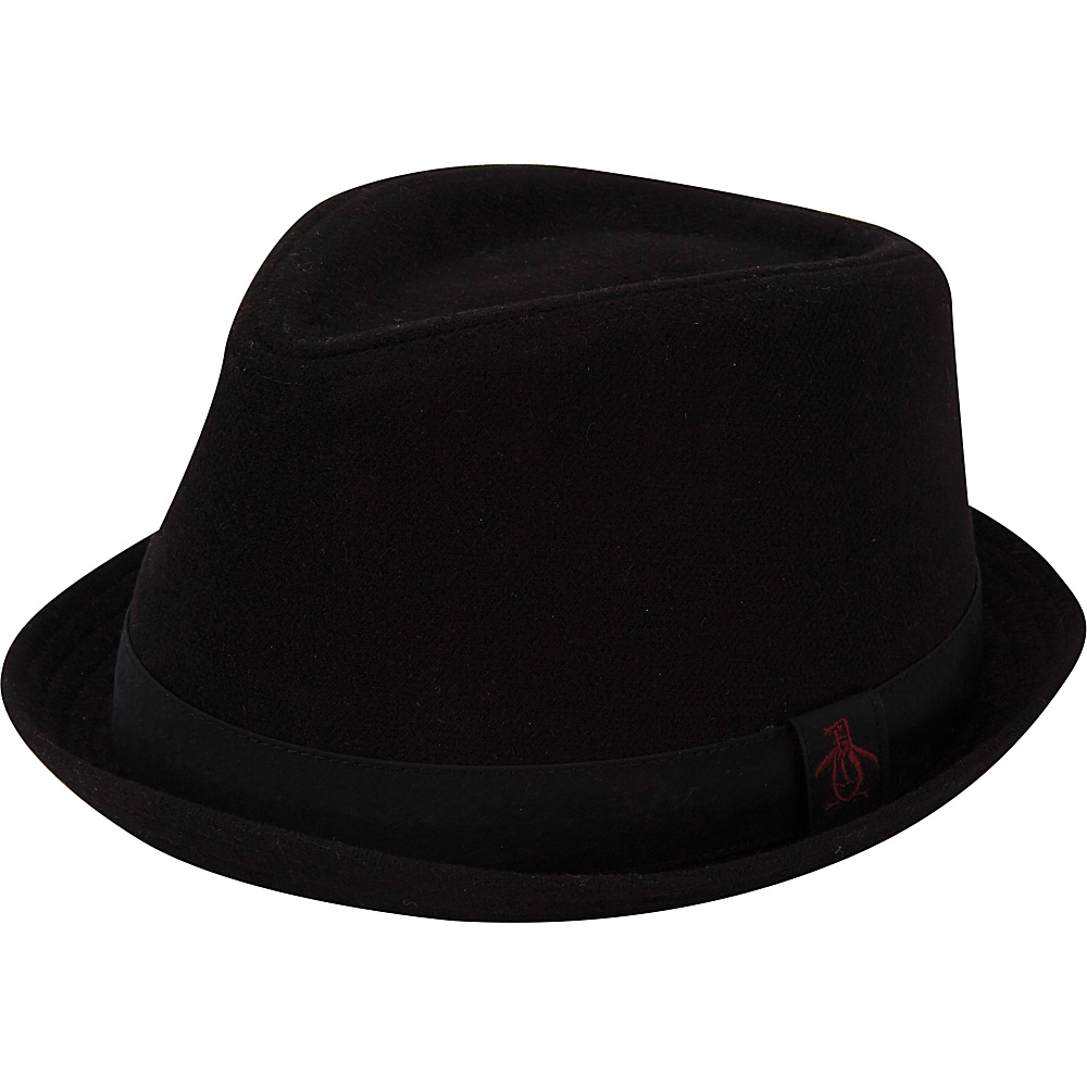 Original Penguin Melton Wool Porkpie Hat Black S M Original Penguin Hats Gloves Scarves