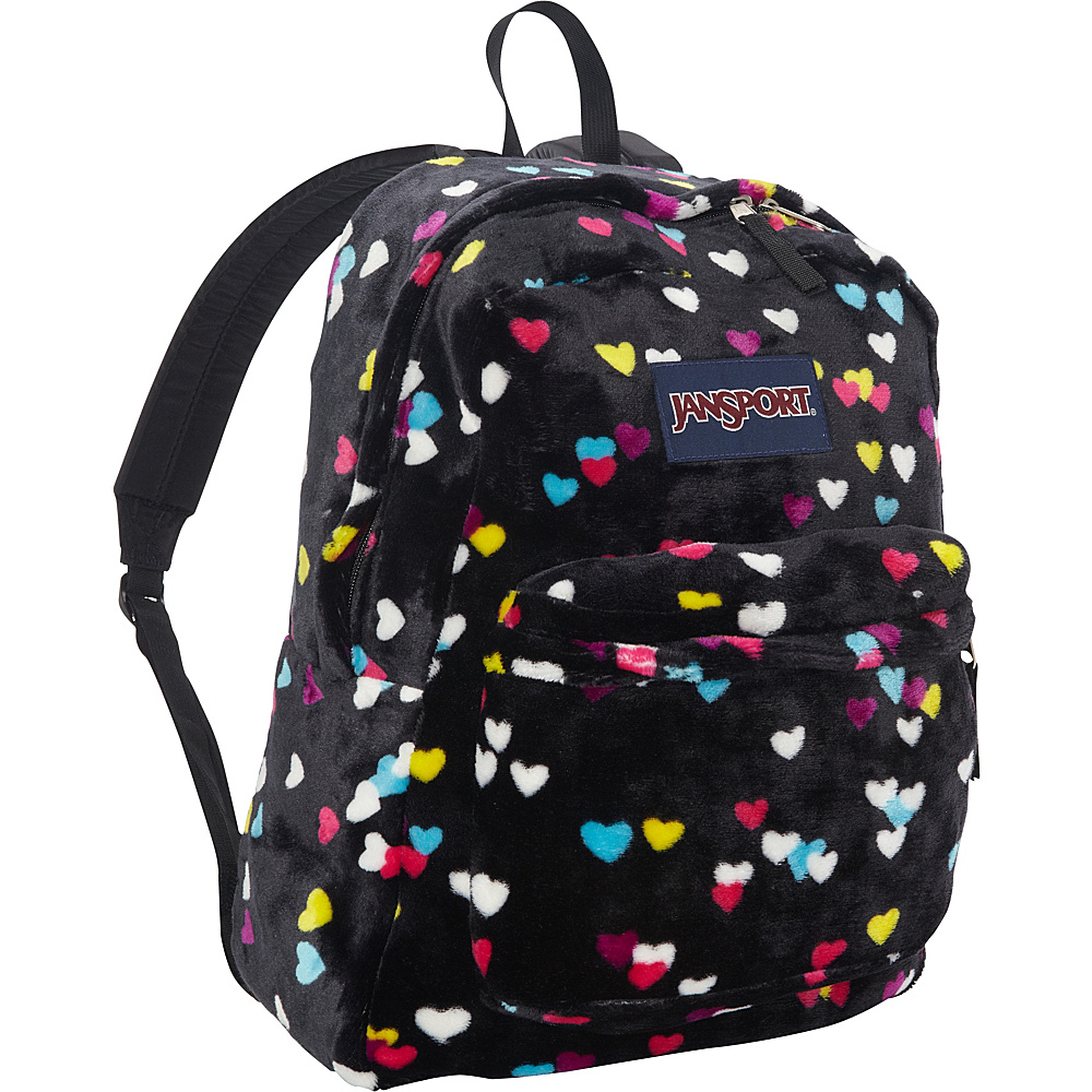 JanSport High Stakes Backpack Discontinued Colors Black First Love Plush JanSport Everyday Backpacks