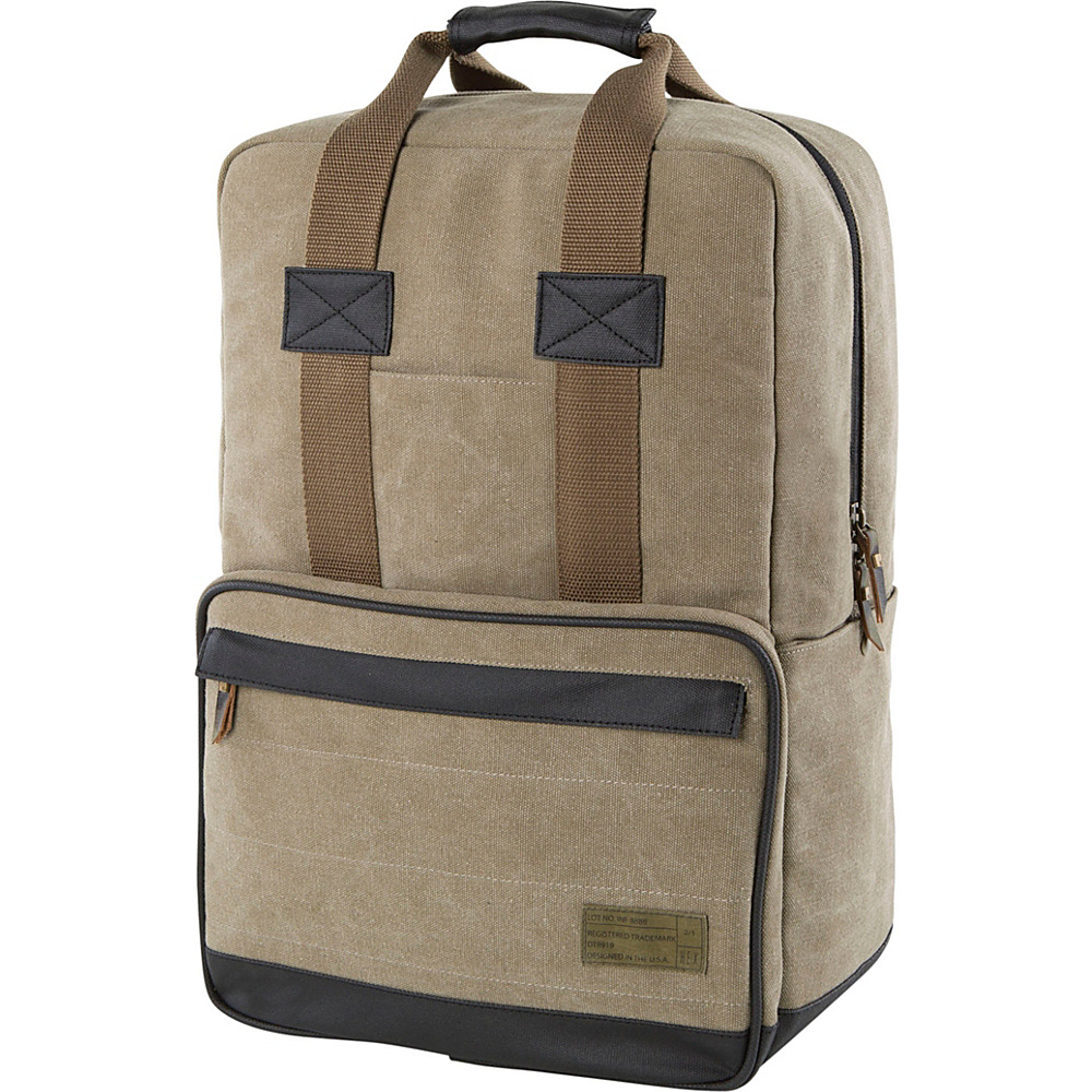 HEX Convertible Canvas Backpack Infinity Khaki HEX Business Laptop Backpacks