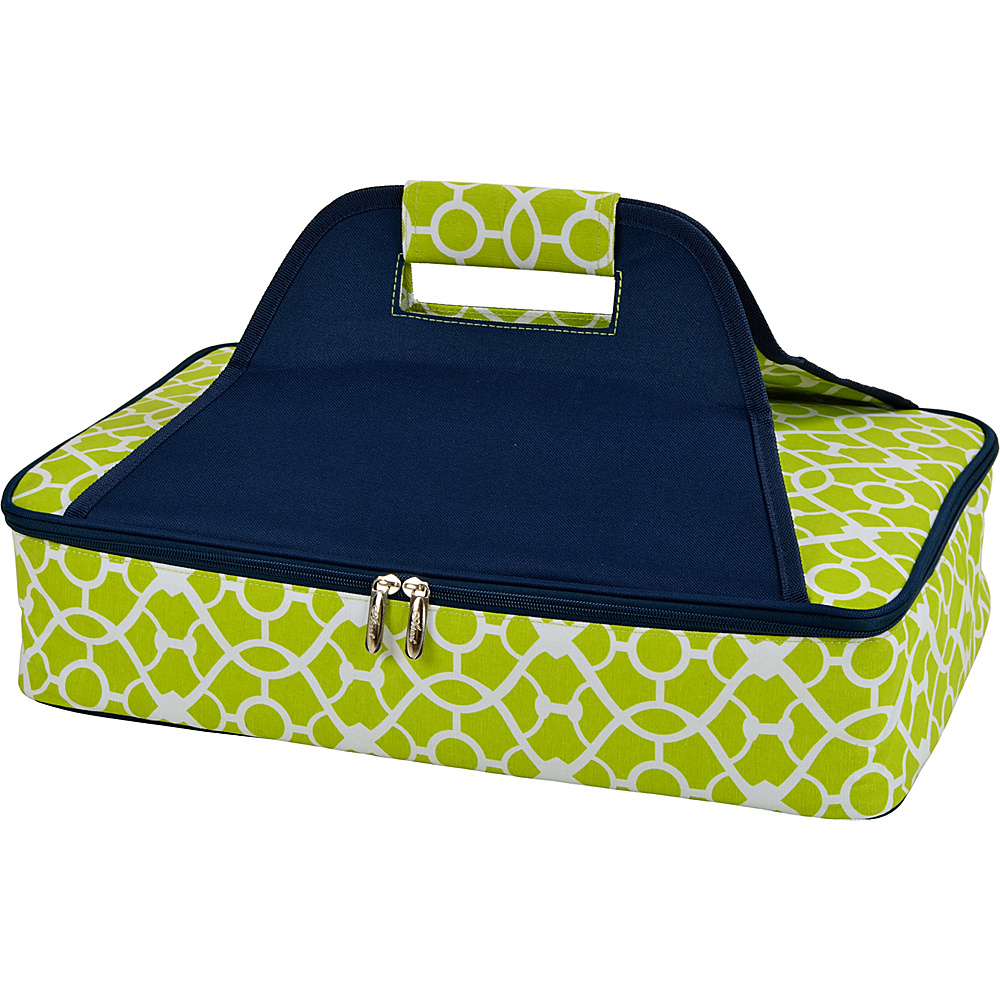 Picnic at Ascot Insulated Casserole Carrier to keep Food Hot or Cold Trellis Green Picnic at Ascot Outdoor Accessories