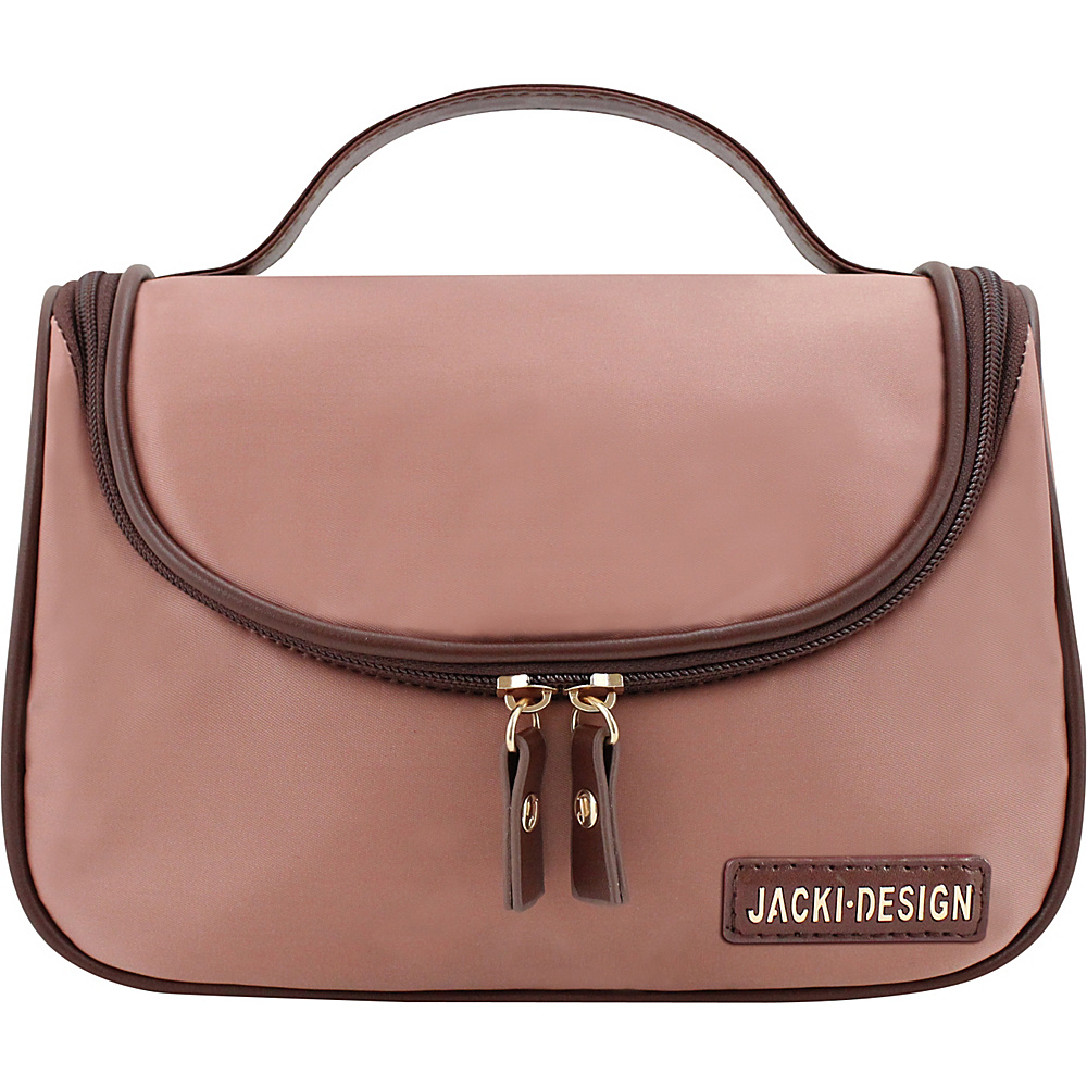 Jacki Design Essential Travel Cosmetic Bag with Hanger Rose Jacki Design Toiletry Kits