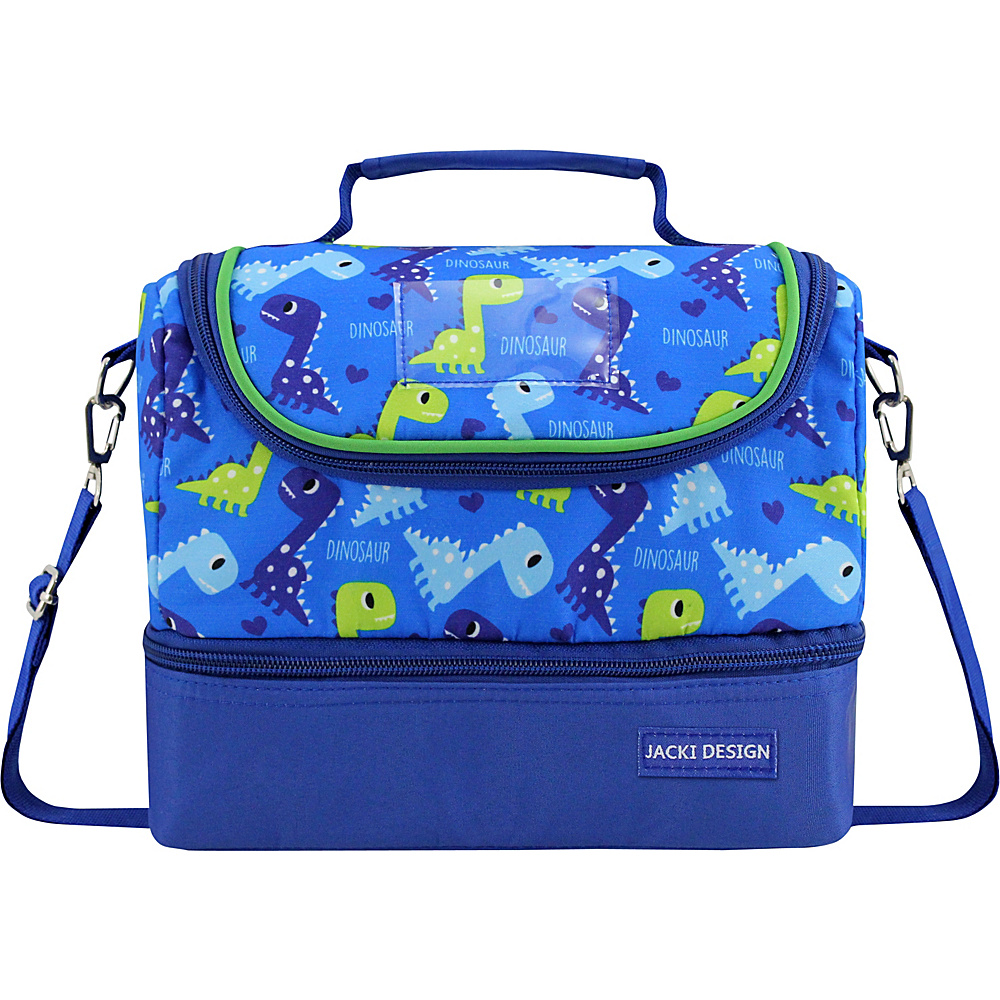 Jacki Design Kids Boy 2 Compartment Insulated Lunch Bag Large Blue Jacki Design Travel Coolers
