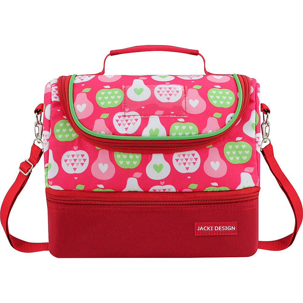 Jacki Design Kids Boy 2 Compartment Insulated Lunch Bag Large Red Jacki Design Travel Coolers