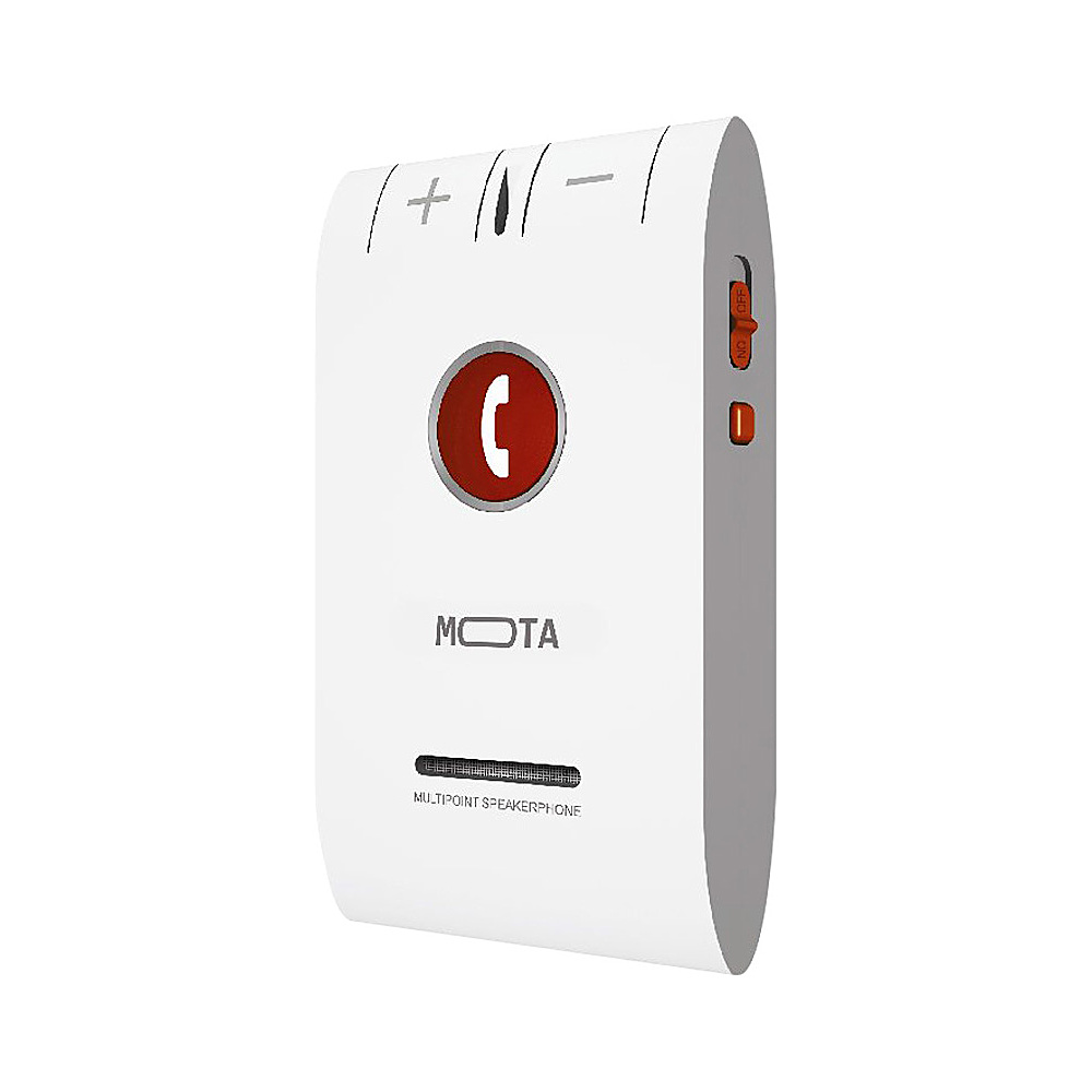 Mota HD Bluetooth 4.0 Hands free Car Kit Multi Device White Mota Electronics