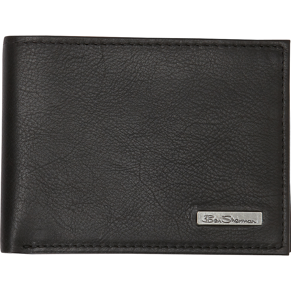 Ben Sherman Luggage Hackney Collection Leather RFID 5 Pocket Billfold Wallet Black Ben Sherman Luggage Men s Wallets