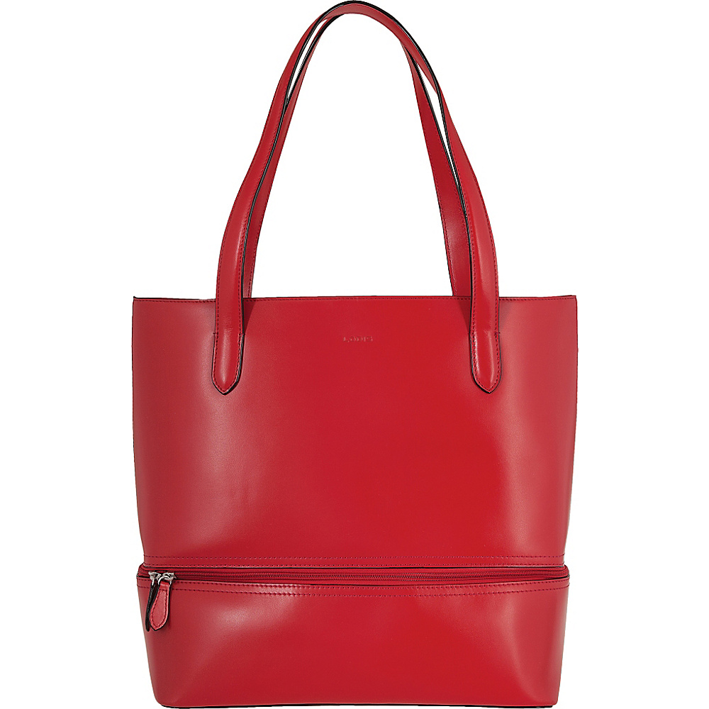 Lodis Audrey Amil Commuter Tote Red Lodis Leather Handbags